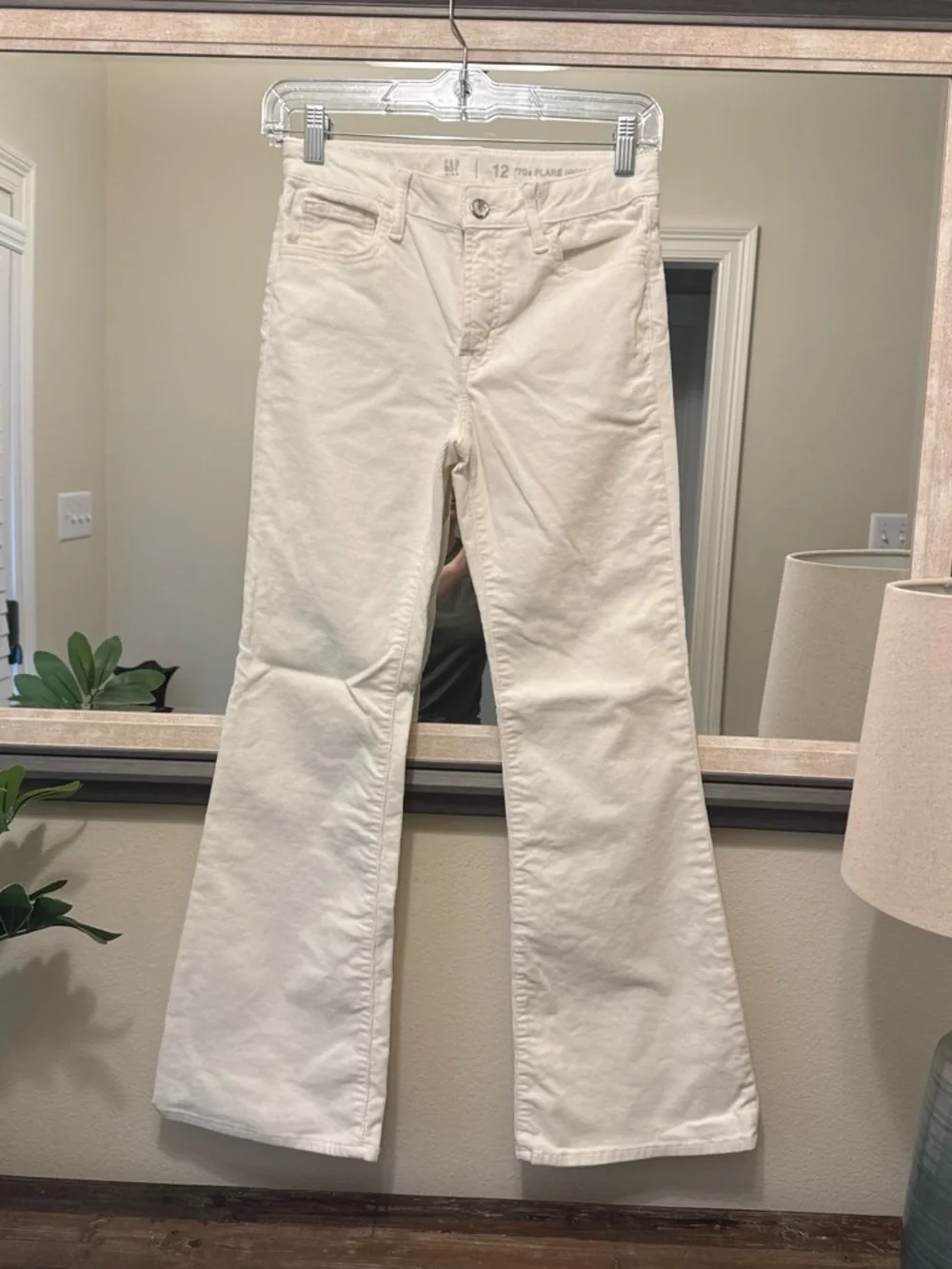 Girls White Flare Jeans